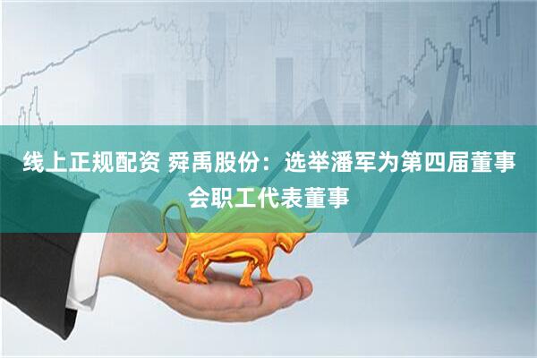 线上正规配资 舜禹股份：选举潘军为第四届董事会职工代表董事